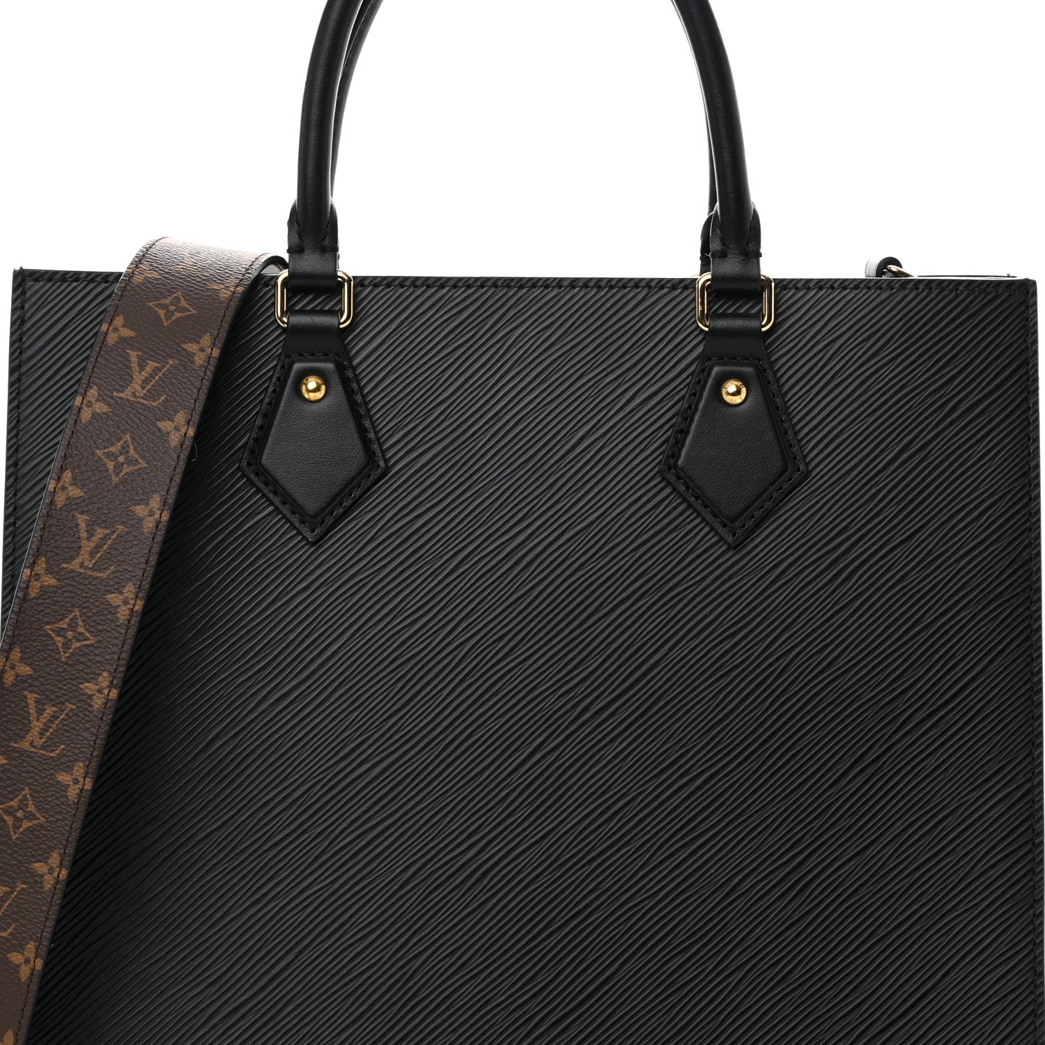 Louis Vuitton Epi Sac Plat PM Black 7 of 12