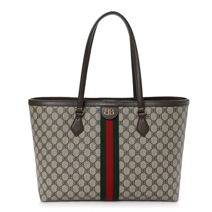 Gucci X BB Supreme Monogram Web Medium Ophidia Shopping Tote Beige New Acero 1 of 11