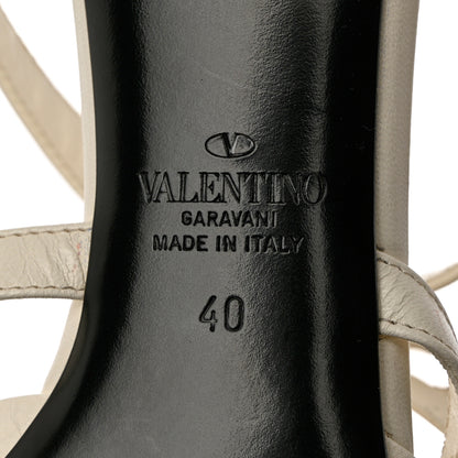 Valentino Garavani Nappa French Bow Gladiator 45mm Sandals 40 Avorio 8 of 9