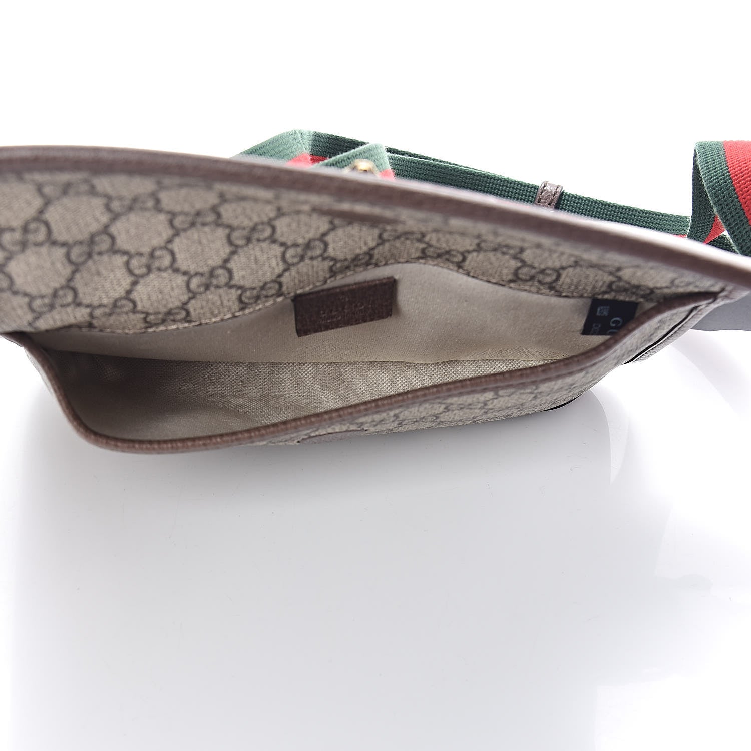 Gucci GG Supreme Monogram Neo Vintage Web Belt Bag Brown 7 of 11