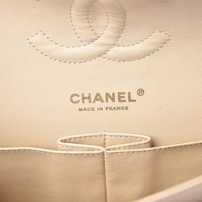 Chanel Caviar Quilted Medium Double Flap Beige Clair 6 of 9
