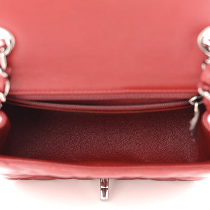 Chanel Lambskin Quilted Mini Square Flap Bordeaux 5 of 11