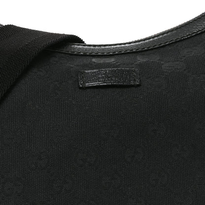 Gucci Monogram Medium Half Moon Hobo Black 8 of 10
