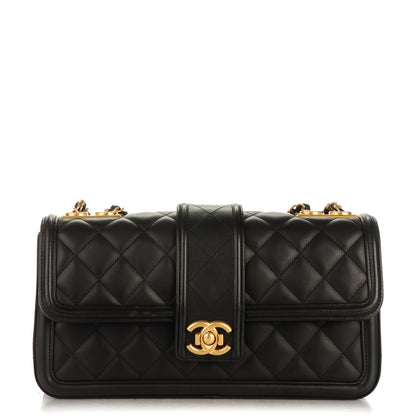 Chanel Calfskin Quilted Large Elegant CC Flap Black 1 of 7