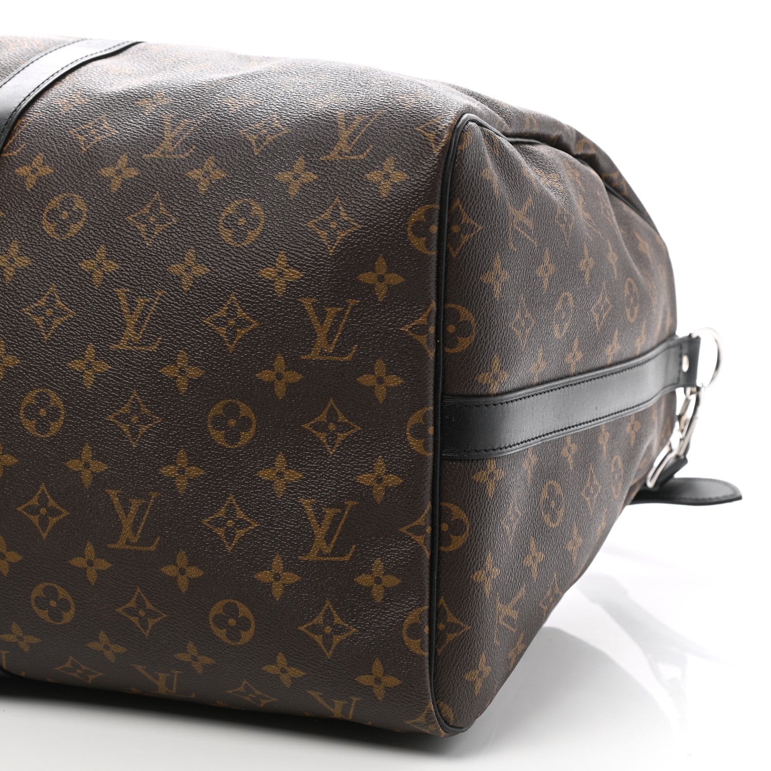 Louis Vuitton Monogram Macassar Keepall Bandouliere 55 10 of 10