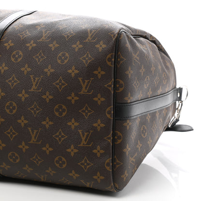 Louis Vuitton Monogram Macassar Keepall Bandouliere 55 10 of 10