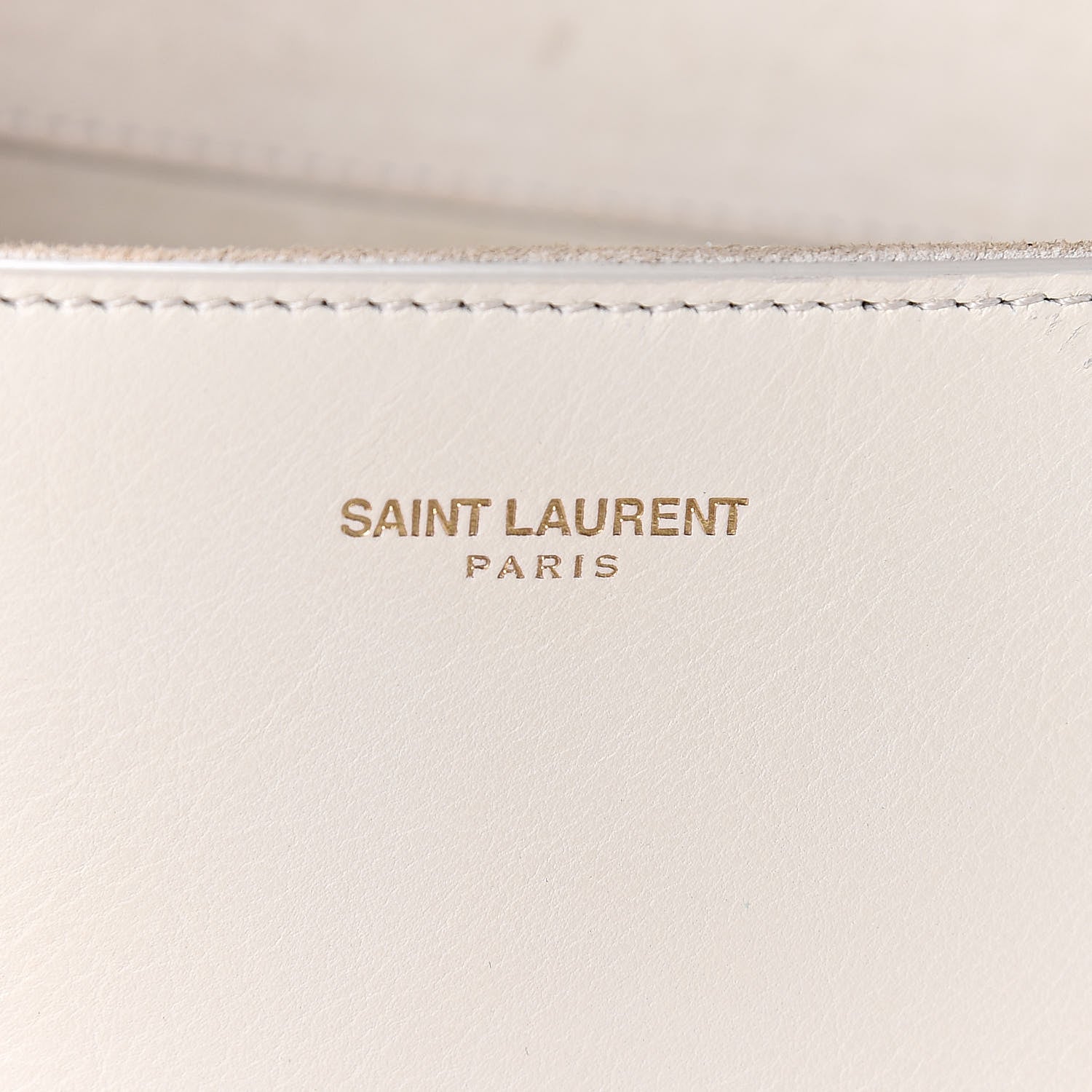 Saint Laurent Calfskin Classic Y Clutch White 7 of 17