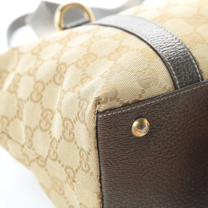 Gucci Monogram Medium Abbey Tote Dark Brown 12 of 17