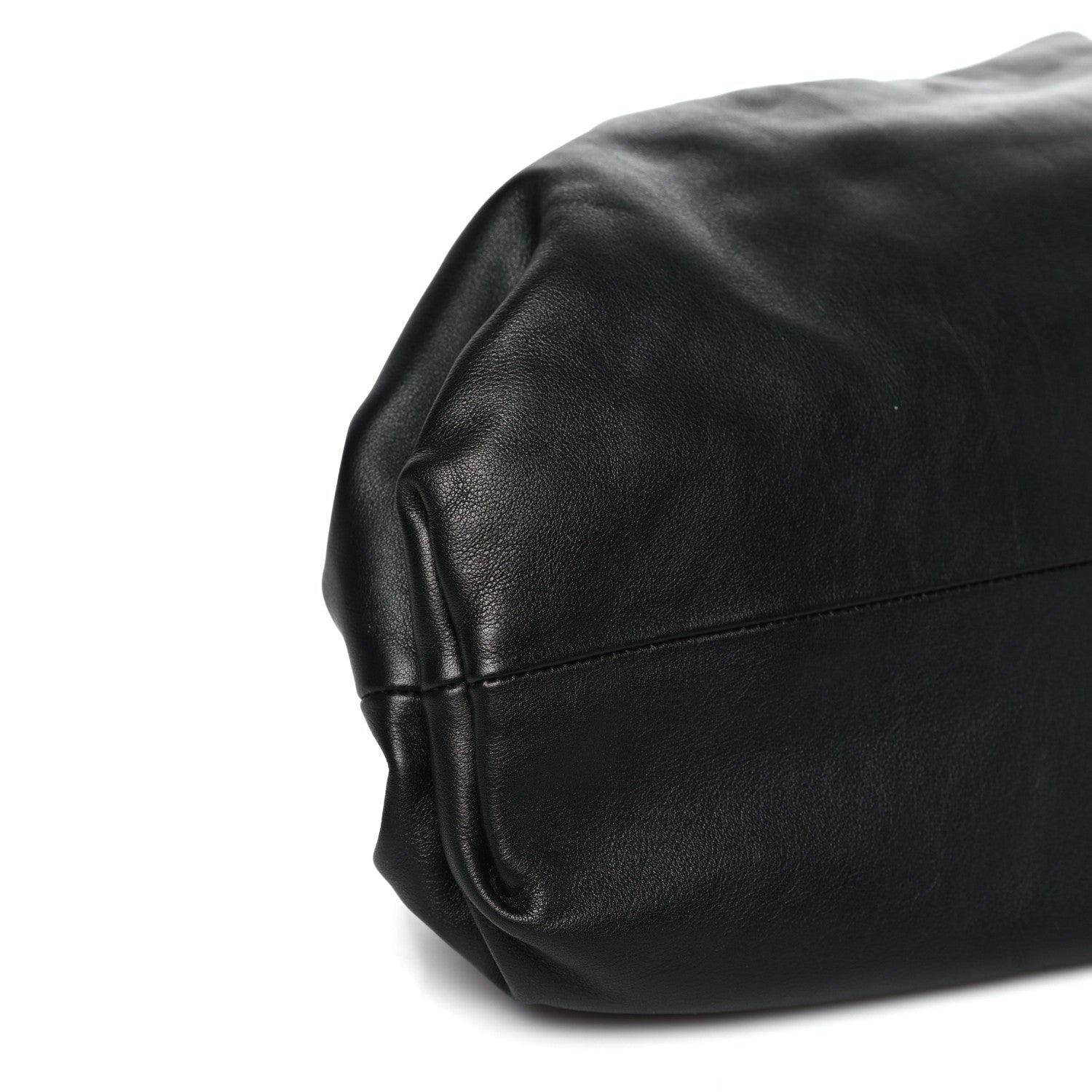 Bottega Veneta Smooth Butter Calf The Pouch Oversized Clutch Black 9 of 10