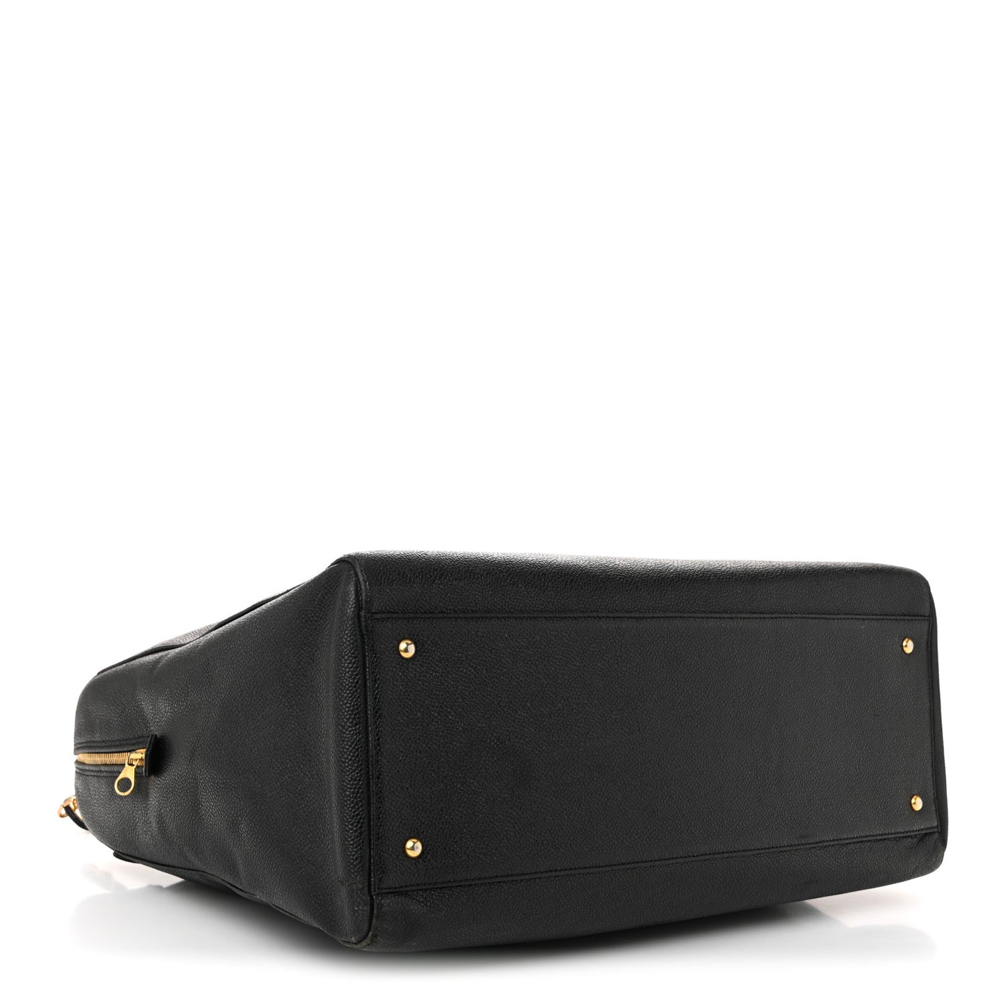 Caviar Large CC Shoulder Bag Black