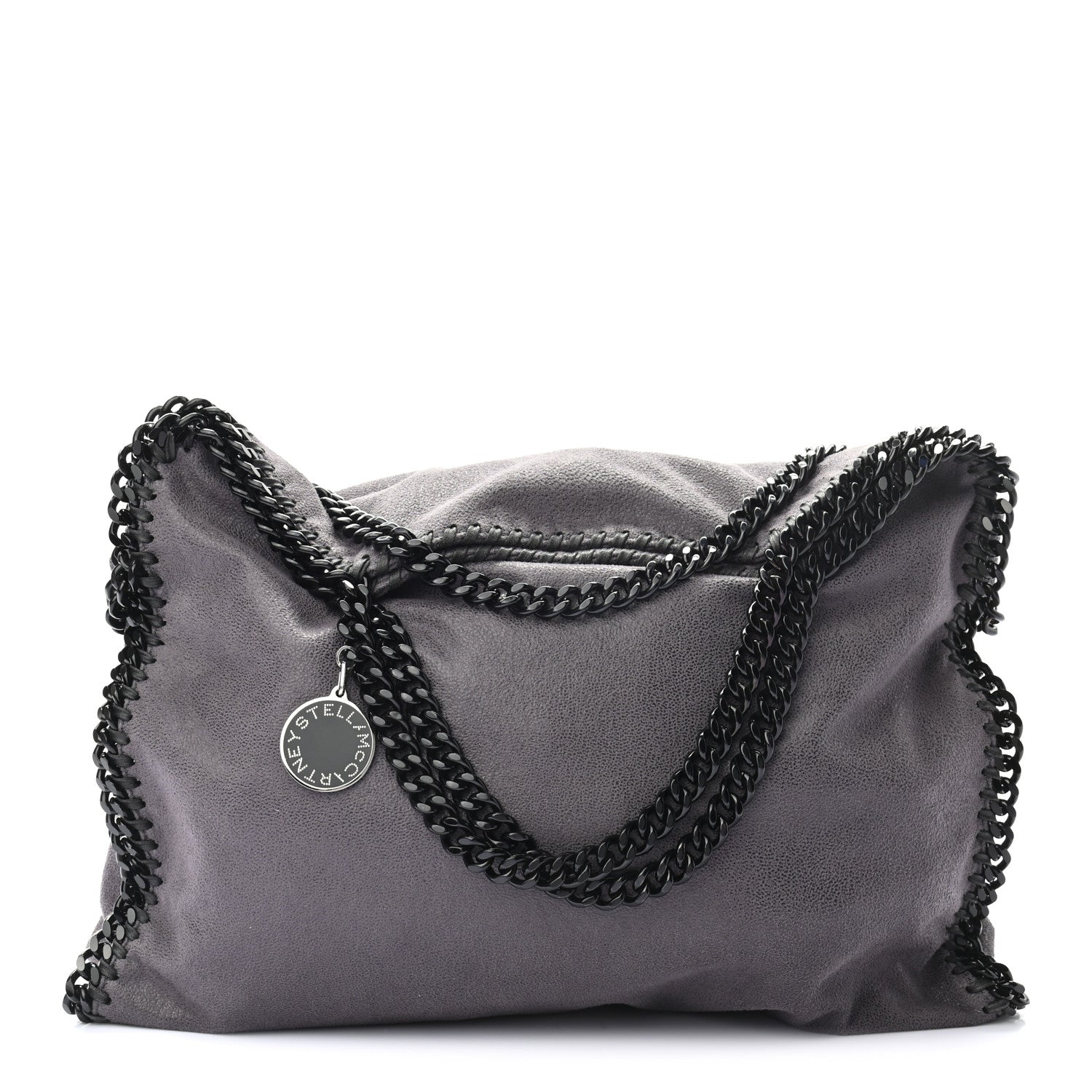 Stella McCartney Shaggy Deer Falabella Fold Over Tote Grey 1 of 9