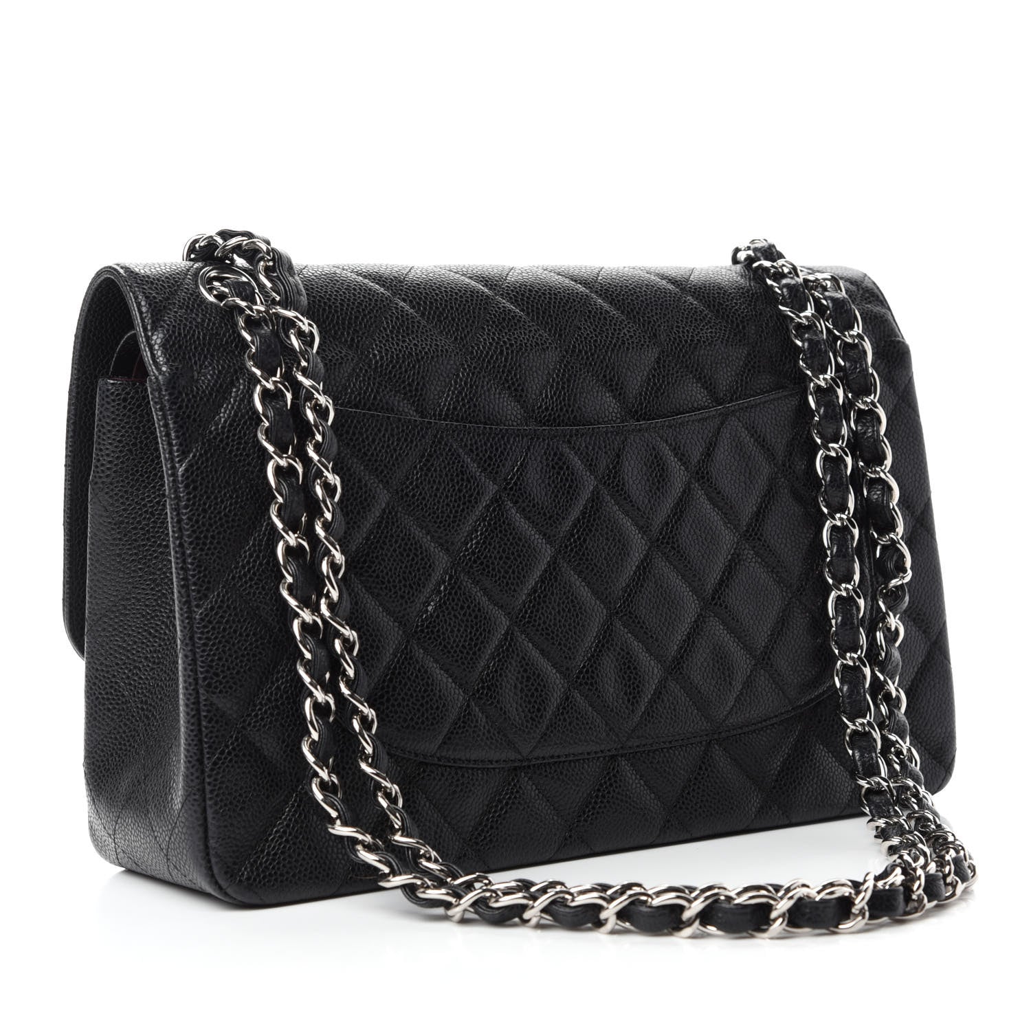 Chanel Caviar Quilted Jumbo Double Flap Black 3 of 11