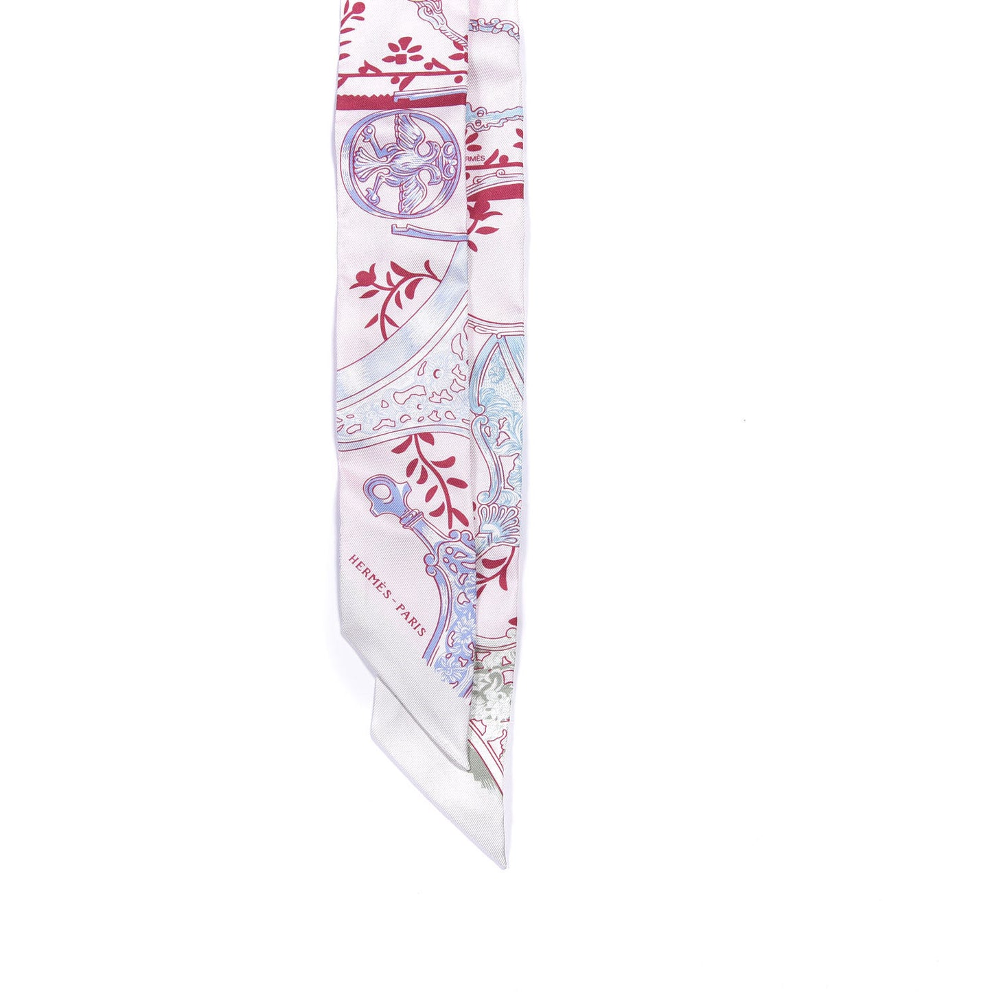 Silk Etriers Remix Twilly Rose Pale Bordeaux