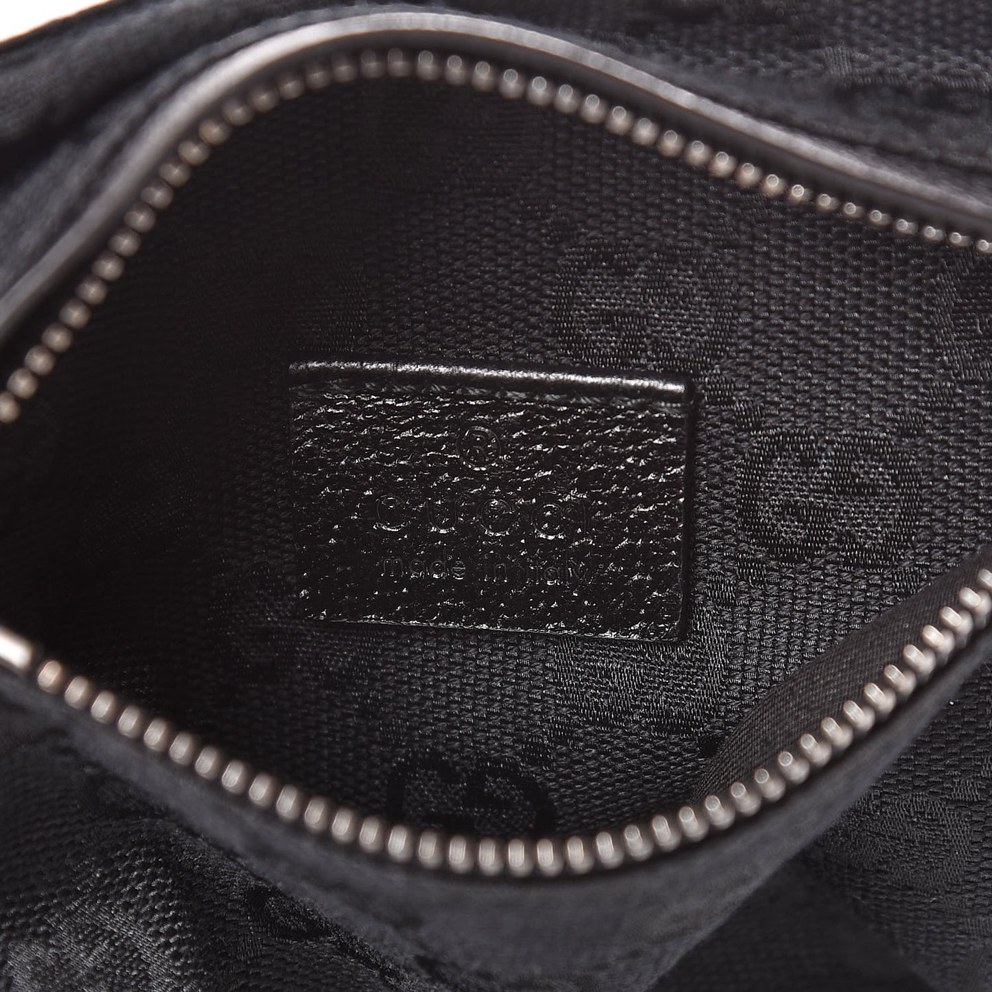 GG Monogram Web Double Pocket Belt Bag Black