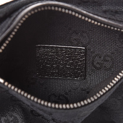 Gucci GG Monogram Web Double Pocket Belt Bag Black 7 of 9