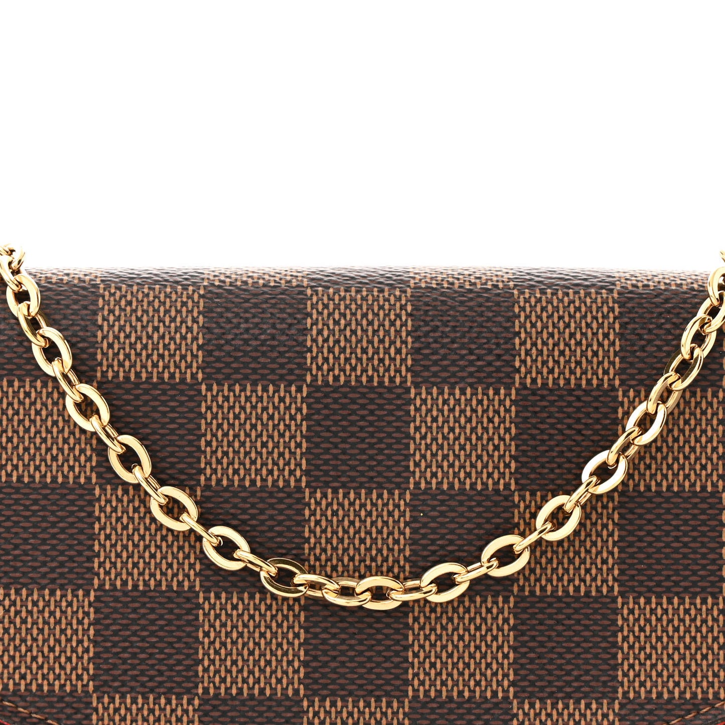 Damier Ebene Pochette Felicie Chain Wallet