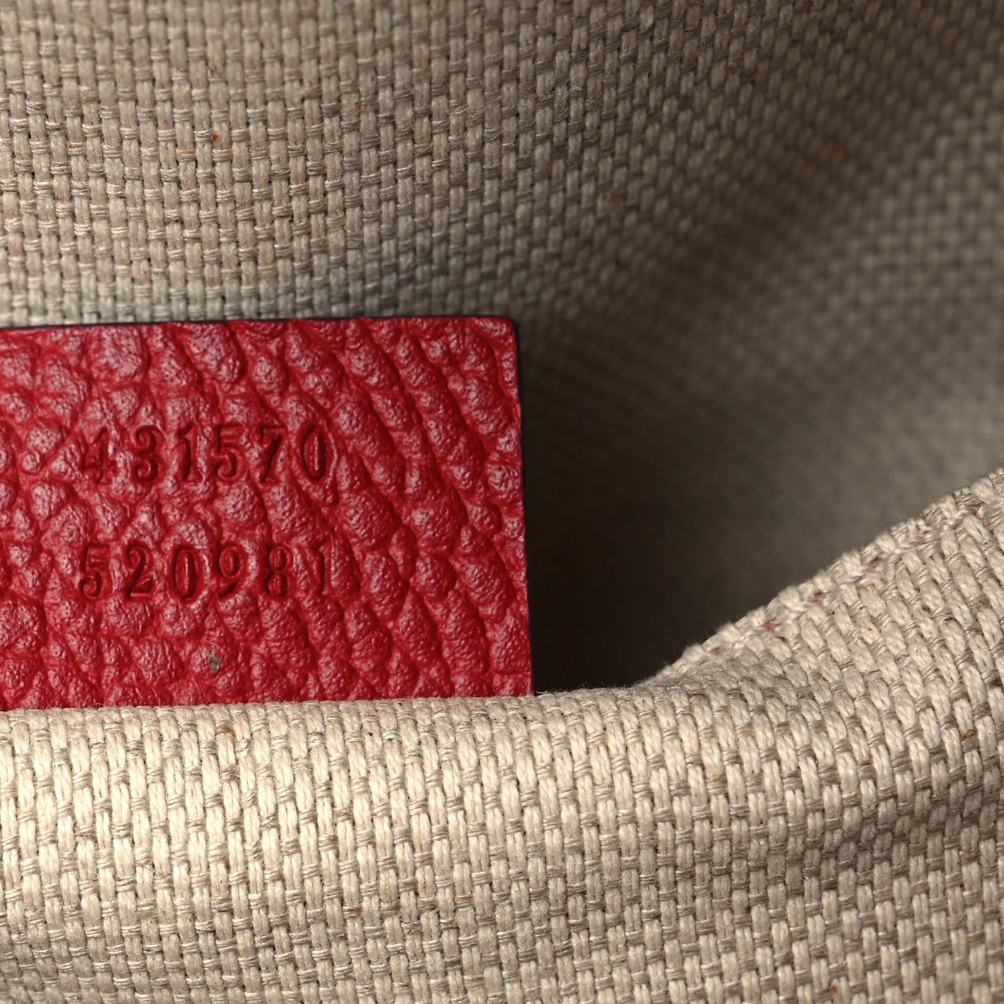 Pebbled Calfskin Bi-Color Soho Chain Backpack Red Navy