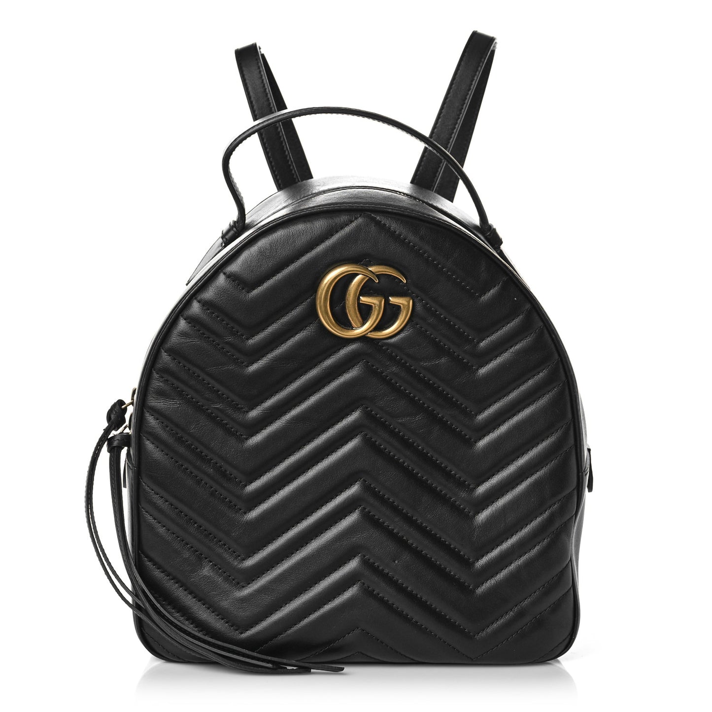 Calfskin Matelasse GG Marmont Dome Backpack Black