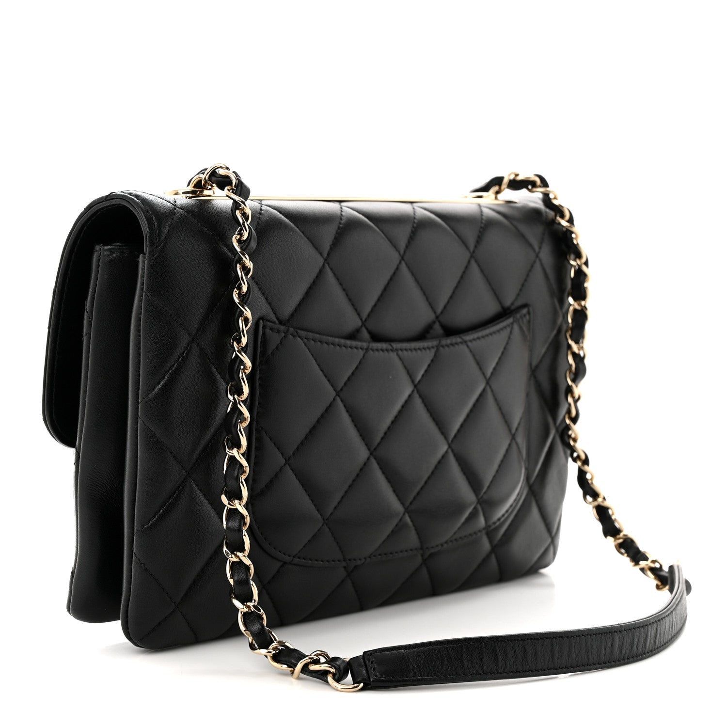 Chanel Lambskin Quilted Medium Trendy CC Flap Black 3 of 11