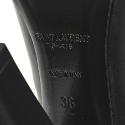 Saint Laurent Vanity Softy Calfskin 68 Tube 110 Boots 36 Black 7 of 8