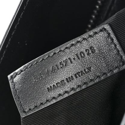 Saint Laurent Calfskin Crocodile Embossed Large Sac De Jour Carryall Black 7 of 12
