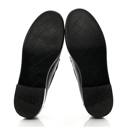 Chanel Lambskin Quilted CC Turnlock Loafers 37.5 Black 5 of 11