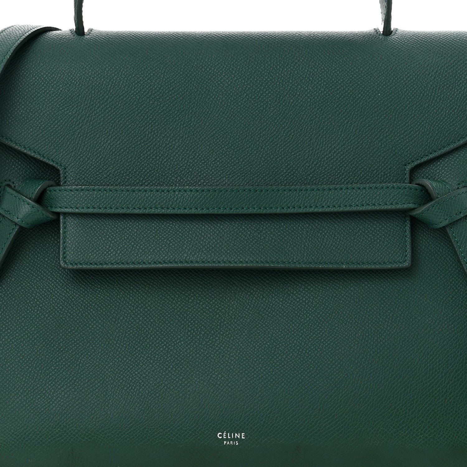 Celine Grained Calfskin Mini Belt Bag Light Emerald 9 of 12