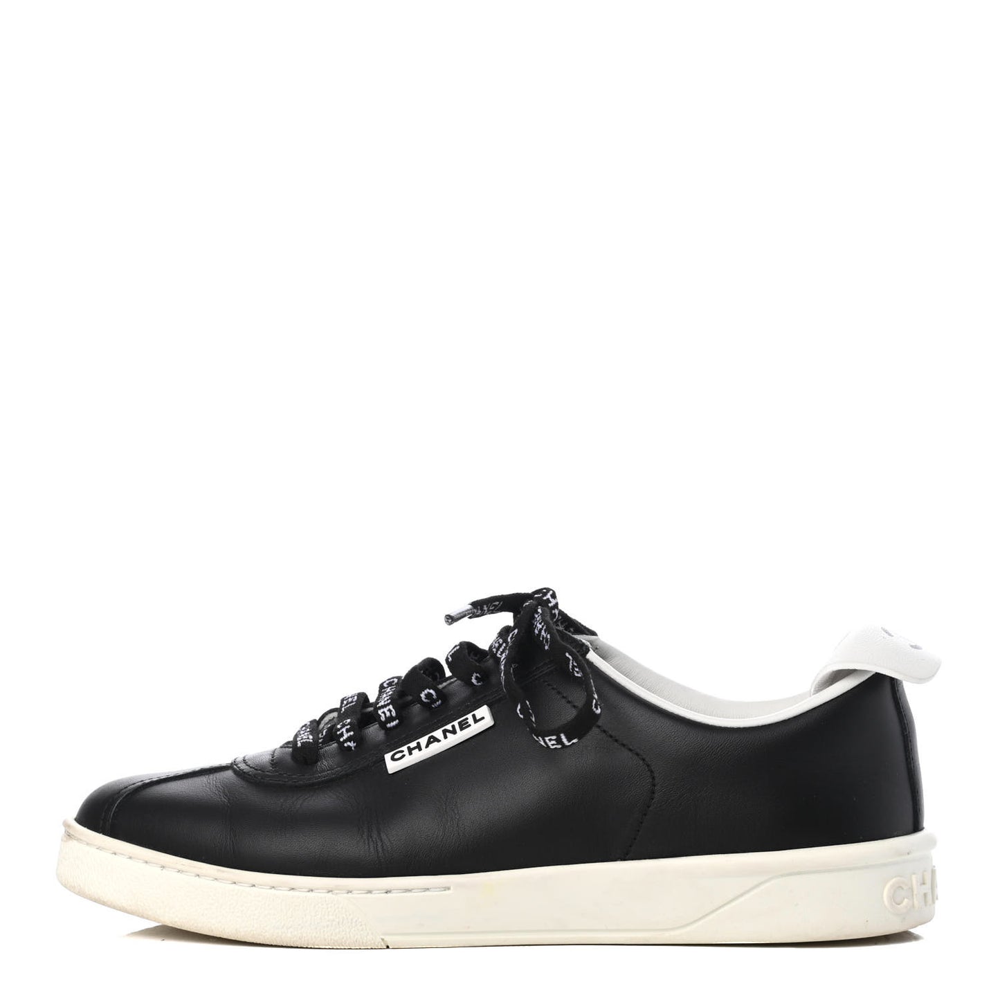Calfskin CC Womens Sneakers 36.5 Black