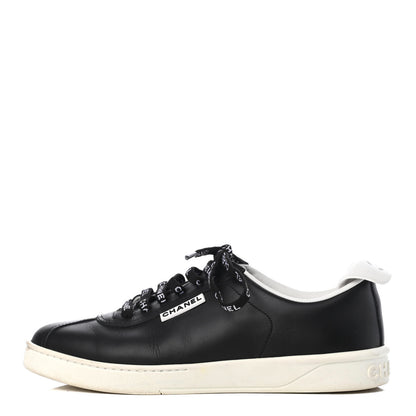 Chanel Calfskin CC Womens Sneakers 36.5 Black 2 of 18