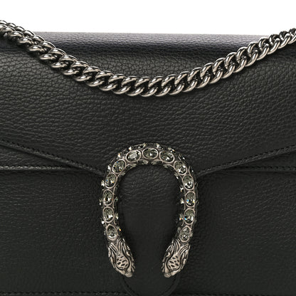 Gucci Pebbled Calfskin Small Dionysus Shoulder Bag Black 9 of 18
