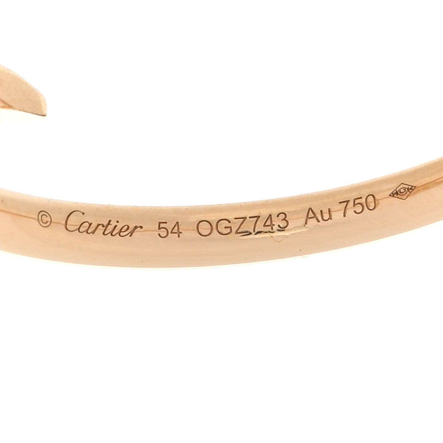 18K Yellow Gold Small Juste Un Clou Ring 54 7