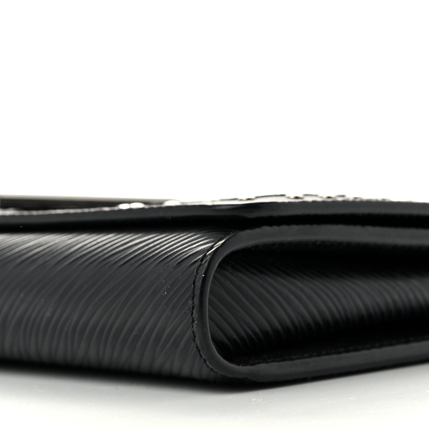 Louis Vuitton Epi LV Stories Twist Chain Wallet Black 9 of 11