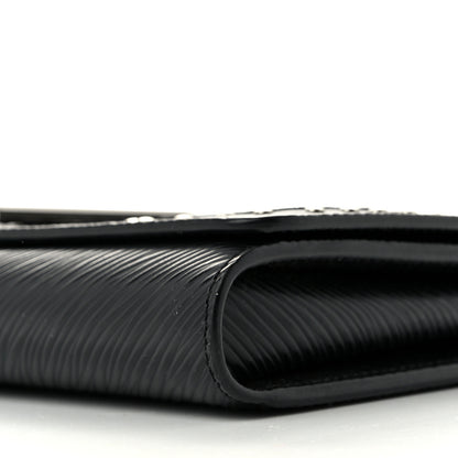 Louis Vuitton Epi LV Stories Twist Chain Wallet Black 9 of 11