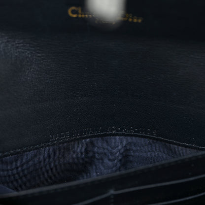 Christian Dior Oblique Saddle Chain Long Wallet Blue 7 of 12