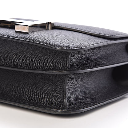 Hermes Epsom Enamel Constance 24 Black Bleu Saint Cyr 10 of 27