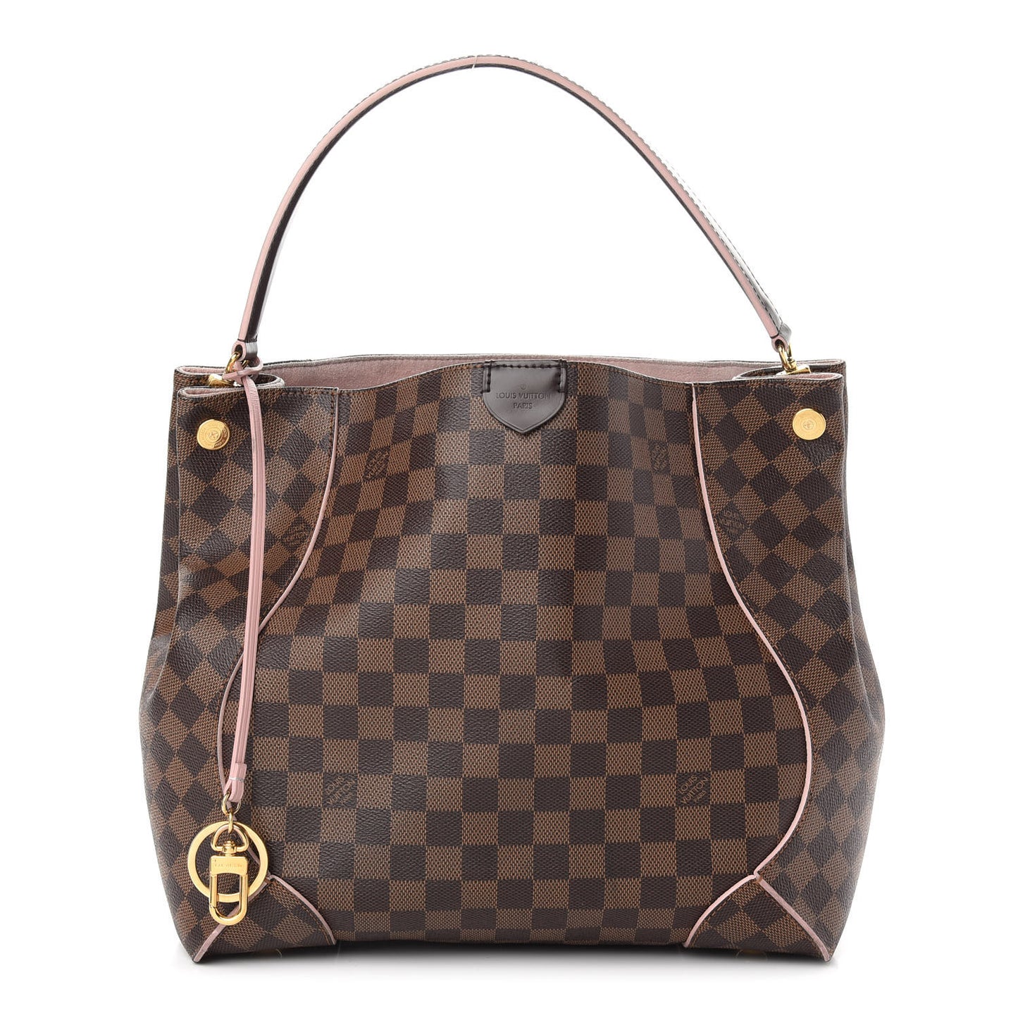 Damier Ebene Caissa Hobo Rose Ballerine