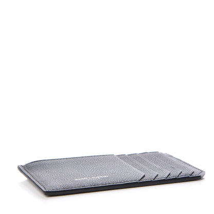 Saint Laurent Grained Calfskin 5 Fragments Zip Pouch Card Holder Black 4 of 7