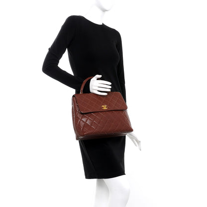 Chanel Caviar Quilted Jumbo Kelly Flap Brown 2 of 10