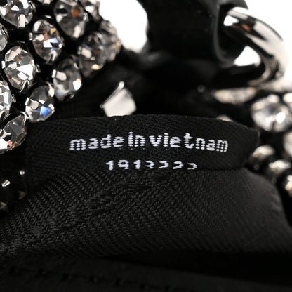 Alexander Wang Mesh Crystal Rhinestone Mini Heiress Pouch Black Silver 7 of 10