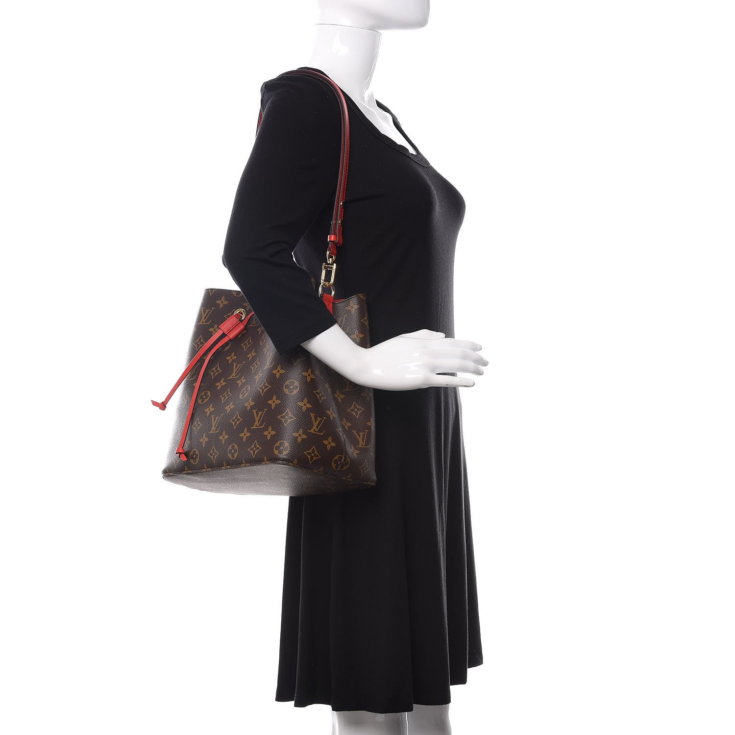 Louis Vuitton Monogram Neonoe MM Coquelicot 2 of 9