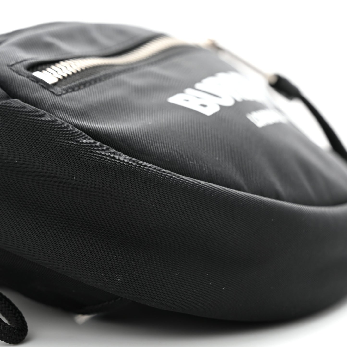 Econyl Logo Print Small Cannon Bum Bag Black