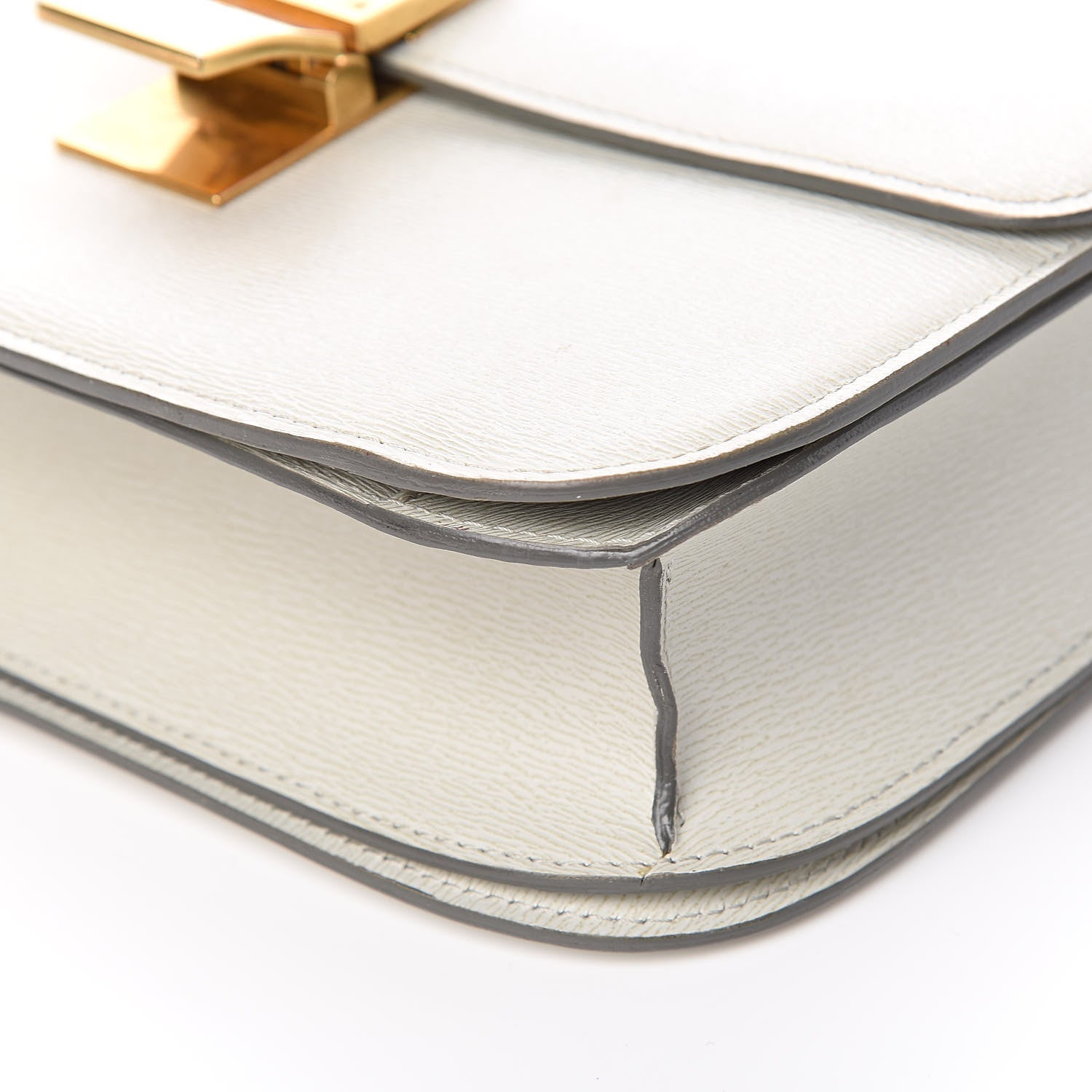 Celine Liege Calfskin Medium Classic Box Flap Bag Pale Grey 9 of 11