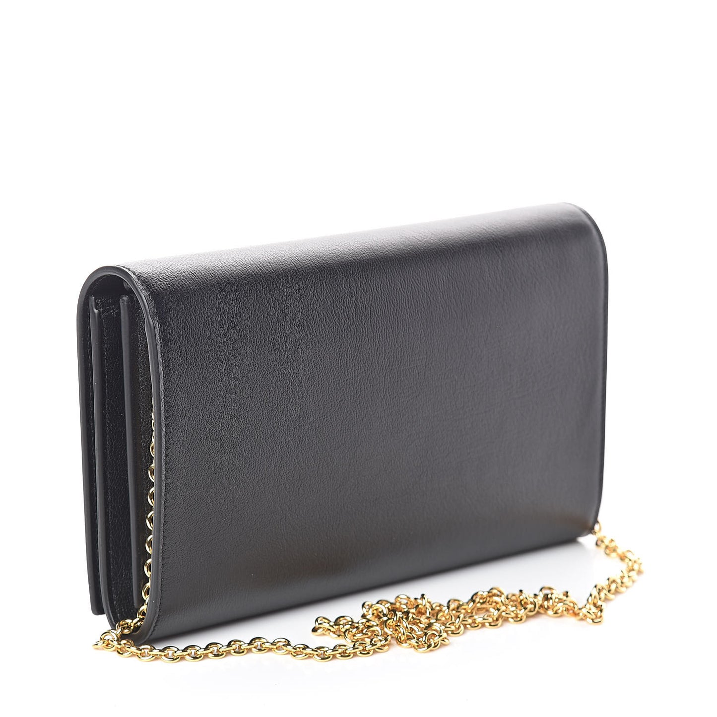 Calfskin Monogram Belle de Jour Chain Clutch Black