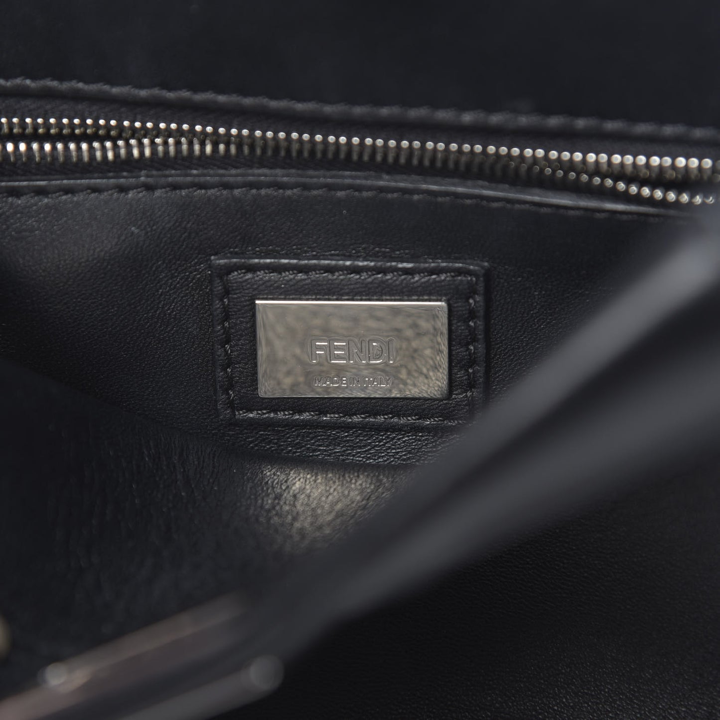 Nappa Lace Up Mini Peekaboo Iconic Satchel Black