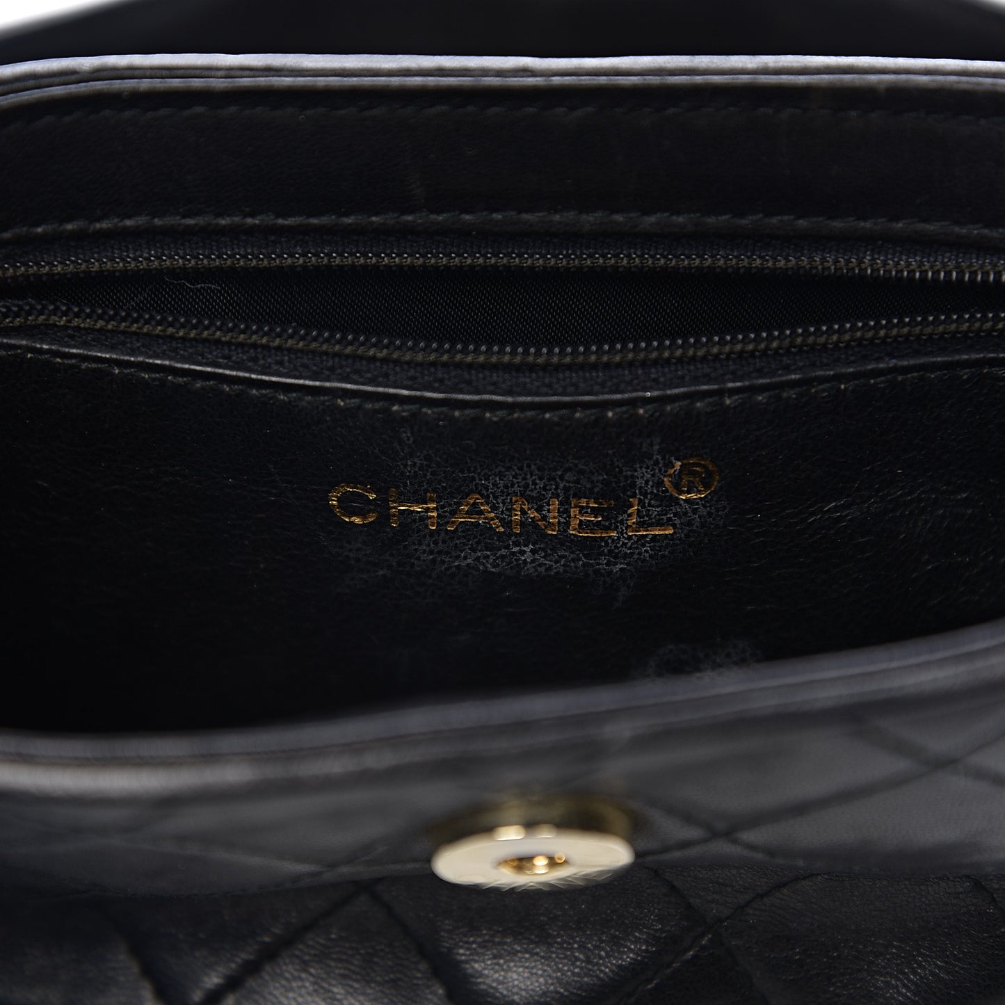 Lambskin Quilted Tassel Shoulder Bag Black