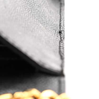Saint Laurent Grain De Poudre Small Monogram Kate Satchel Black 11 of 12
