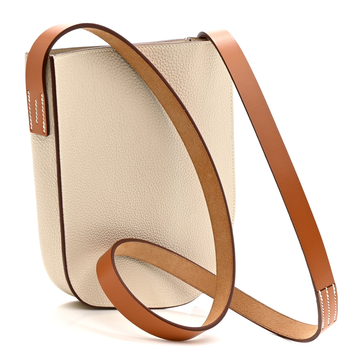 Hermes Togo Vache Hunter Perspective Cavaliere 21 Craie Fauve 3 of 10