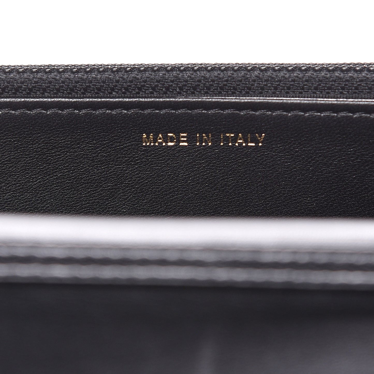Lambskin Quilted Pearl Wallet On Chain WOC Black