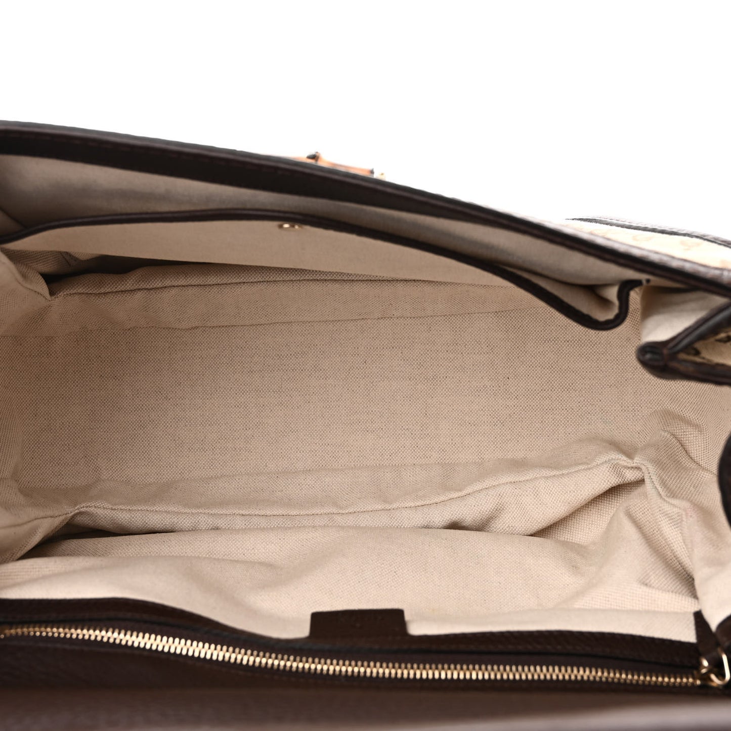 Monogram Large New Bamboo Top Handle Bag Brown