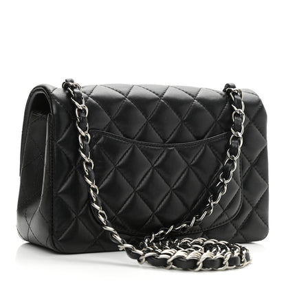 Chanel Lambskin Quilted Mini Rectangular Flap Black 3 of 11